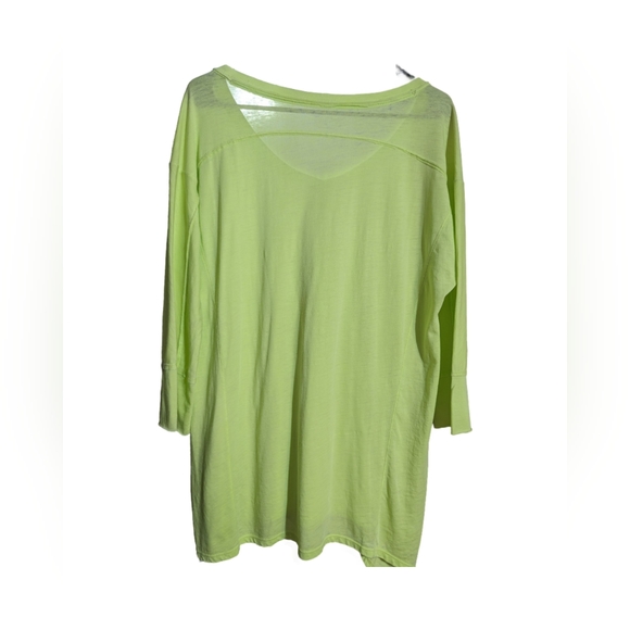 đź’›Calvin Klein Performanceđź’› Size Med Sheer A Symmetrical Top Pre-Loved Yellow - Picture 2 of 11